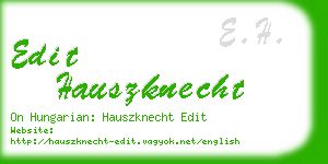 edit hauszknecht business card